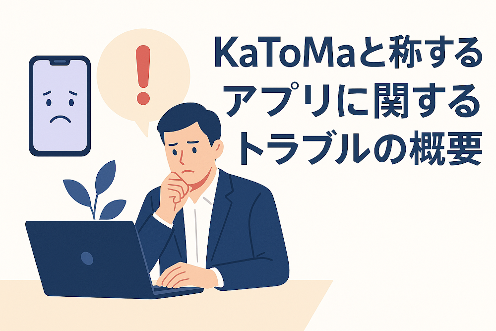 KaToMaと称するアプリに関するトラブルの概要