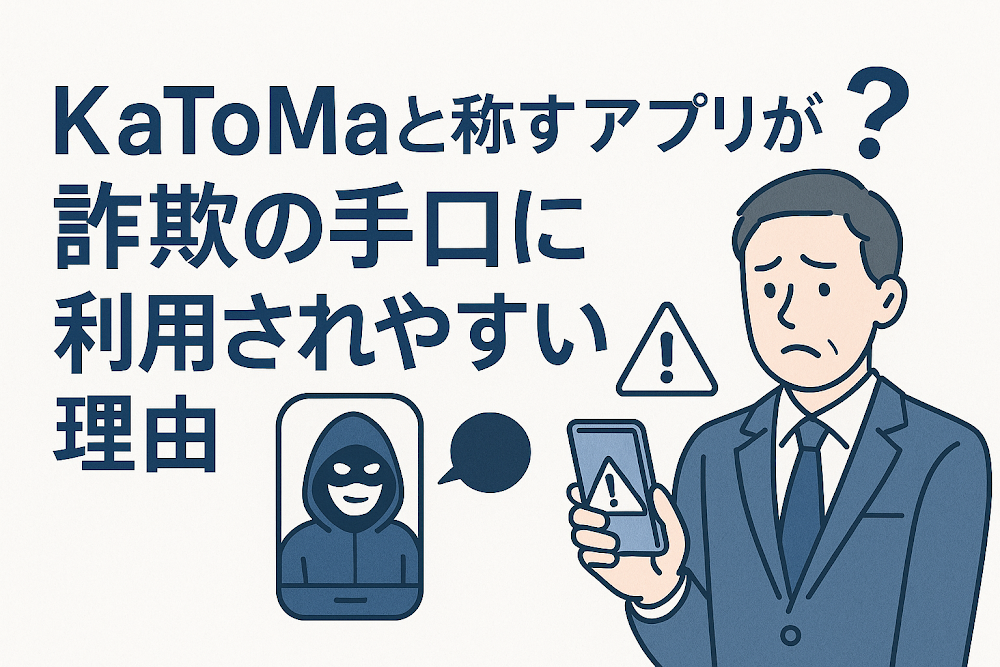 KaToMaと称するアプリが詐欺の手口に利用されやすい理由