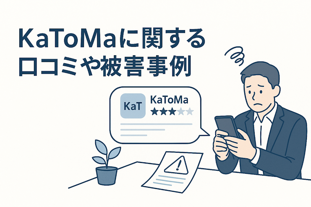 KaToMaと称するアプリに関する口コミや被害事例