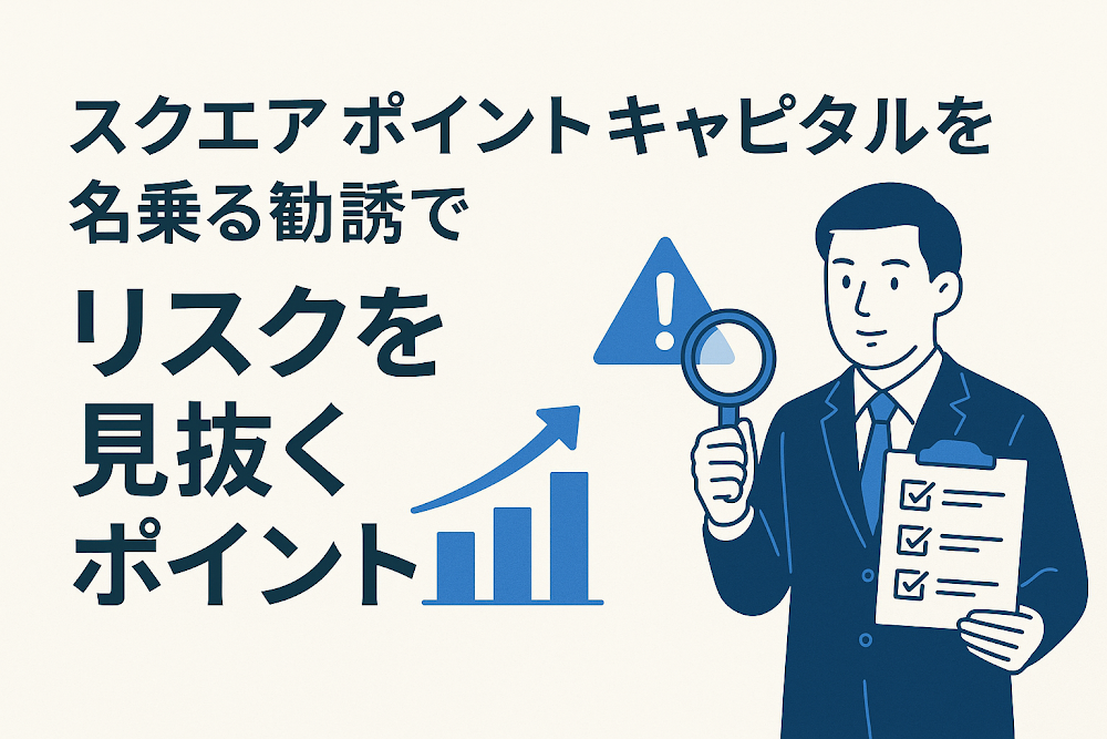 スクエア ポイント キャピタルを名乗る勧誘でリスクを見抜くポイント