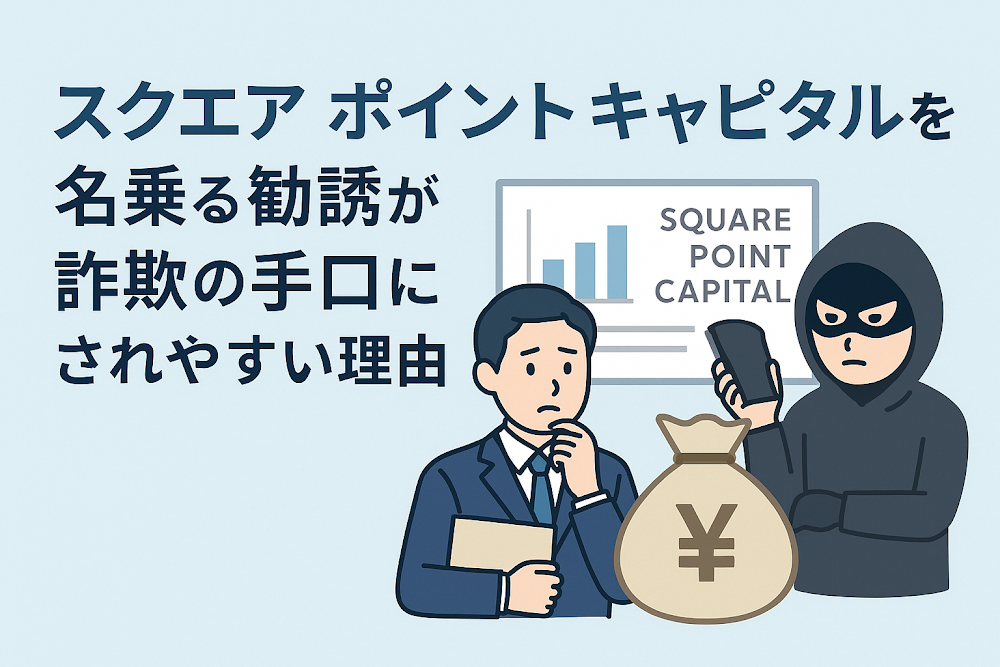 スクエア ポイント キャピタルを名乗る勧誘が詐欺の手口にされやすい理由